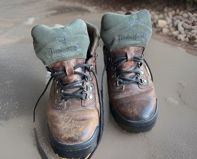 Timberland Vintage 90s Euro Hiker Brown Leather Boots Mens 8.5