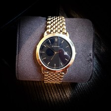 Original Eterna Uhr Gold Slim Swiss Matic Diver Milanaise