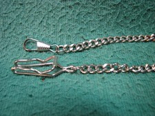 Vintage 12" Long Pocket Watch Chain Fob As Shown