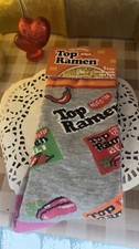  TOP RAMEN  Socks, NWT, Novelty, Crew Length, Unisex W 7-14 M 7-12