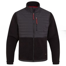 CRAGHOPPERS Mens Montadale Insulated Hybrid Jacket Black And Iron, Size 2XL