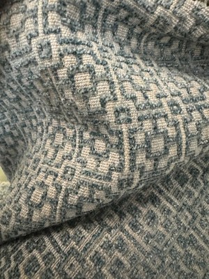Pale Aqua Grey Cut Chenille 3 yards
