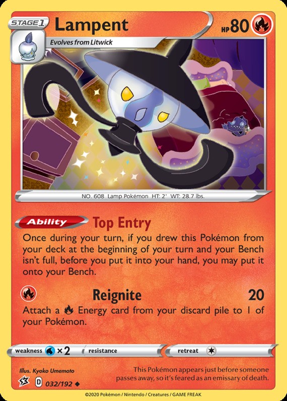 Lampent - 032/192 - Uncommon - Moderately Played