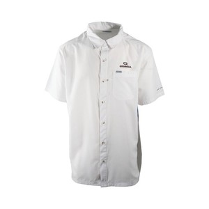 Chemise Columbia PFG Pêche – Homme XXL – Blanche – Omni-Shade UV – Occasion