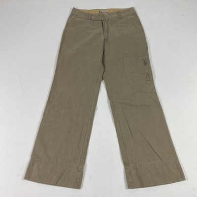 Vintage Columbia Pants Womens 10 Khaki Vertex Hiking Outdoor Zip Pockets 2000s