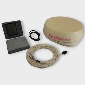 Raytheon 2kW 18″ Radome Radar Scanner M92650 w RL70 M92678 / 7″ Mono Display