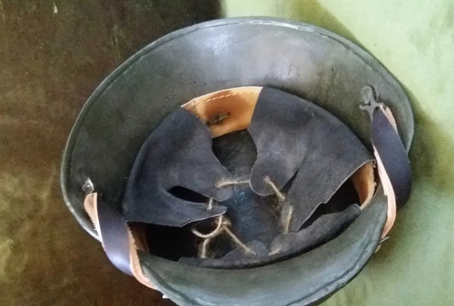 A German M16 soldier's helmet from World War I.