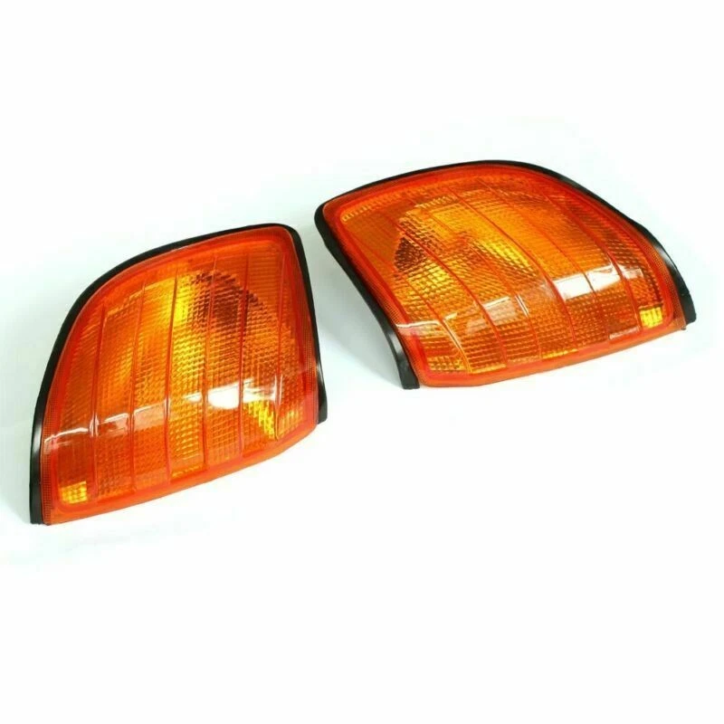 Pair Euro Style Amber Corner Signal Light for 92-98 Mercedes Benz S Class W140 - Imagem 2 de 4