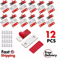 12 Pack Cabinet Magnetic Catch Latch Adhesive Cupboard Drawer Door Catch Closure