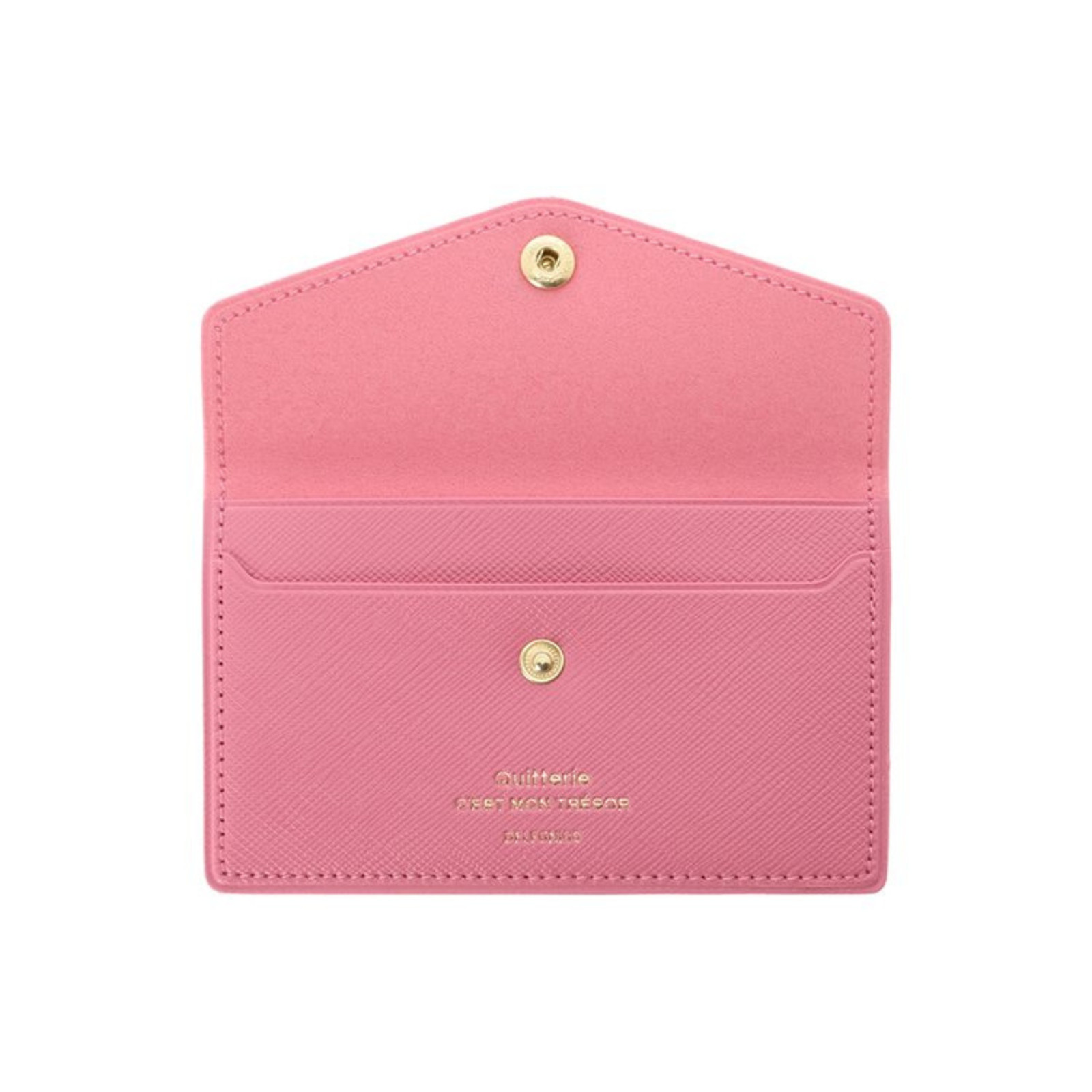 Delfonics Quitterie Card Case with Snap: 4-1/2 in. x 2.9 in. (White) image 2