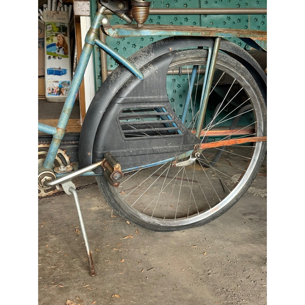 Vintage JC Higgins Blue Cruiser Bicycle Sears Roebuck Springer