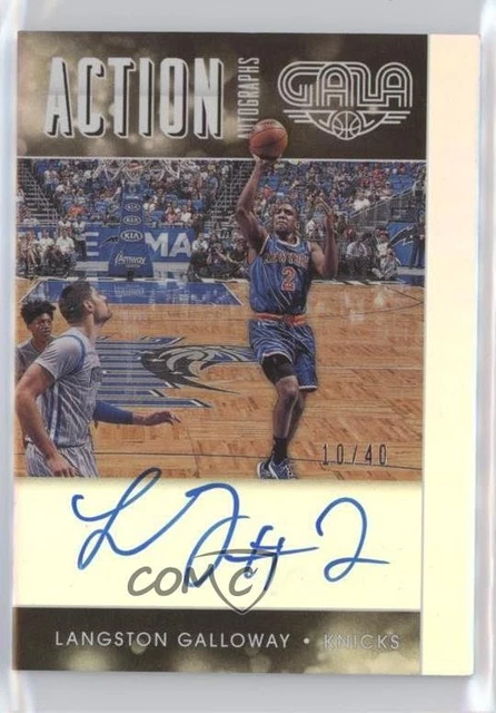 2015-16 Panini Gala Action Auto 10/40 Langston Galloway #AA-LGW Auto 16