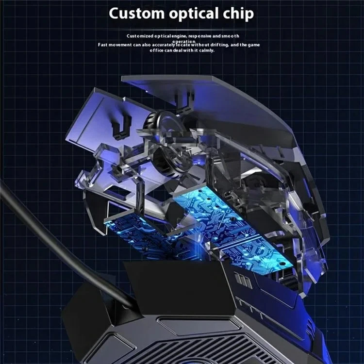 LENOVO Lecoo CM107 Backlit USB Wired Mechanical Gaming Keyboard and Mouse Set - Image 2 of 4