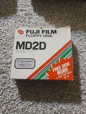 FujiFilm MD2D 5.25" Double Density Floppy Disks – Open Box of 11 – Unused...