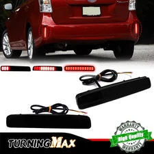 Black Lens LED Brake Tail Light w/ Turn Signal Lights For 2012-17 Toyota Prius V