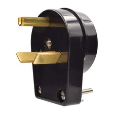 RV TT30P 30 Amp 125V Replacement Plug Heavy Duty Angle Self Grounded 2 Pole