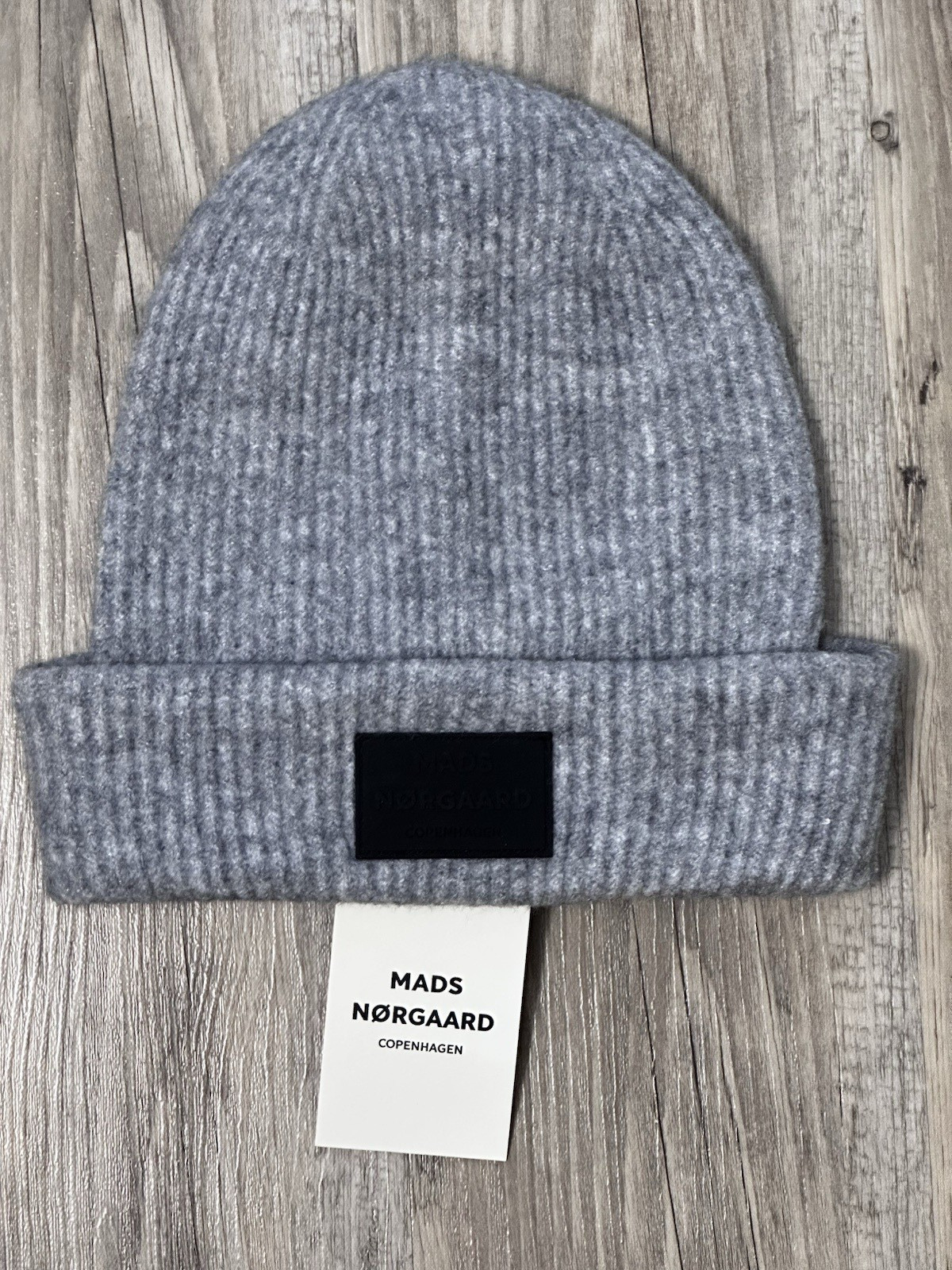 Mads Norgaard Anju Hat Cap Wool Grey New