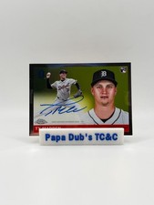 2025 Topps Chrome Platinum Ty Madden On-Card Rookie Auto #CPA-TM NM Tigers RC. rookie card picture