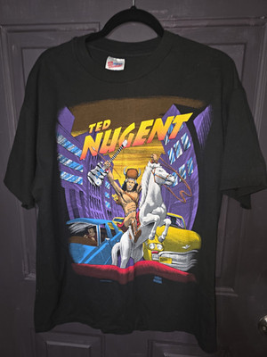 NWOT VINTAGE RARE HTF 1993 TED NUGENT Theres Only One Ted Nugent Tshirt XL
