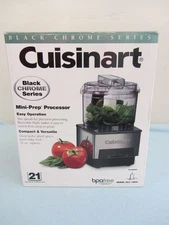 Cuisinart Mini-Prep Food Processor Black Chrome  Series 21oz Capacity #DLC-1BCH