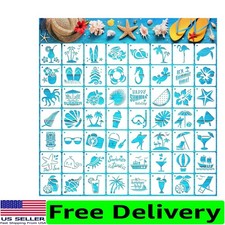 Lightweight 3x3 Inch Hawaiian Stencils - 56 Creative Patterns for All Projects