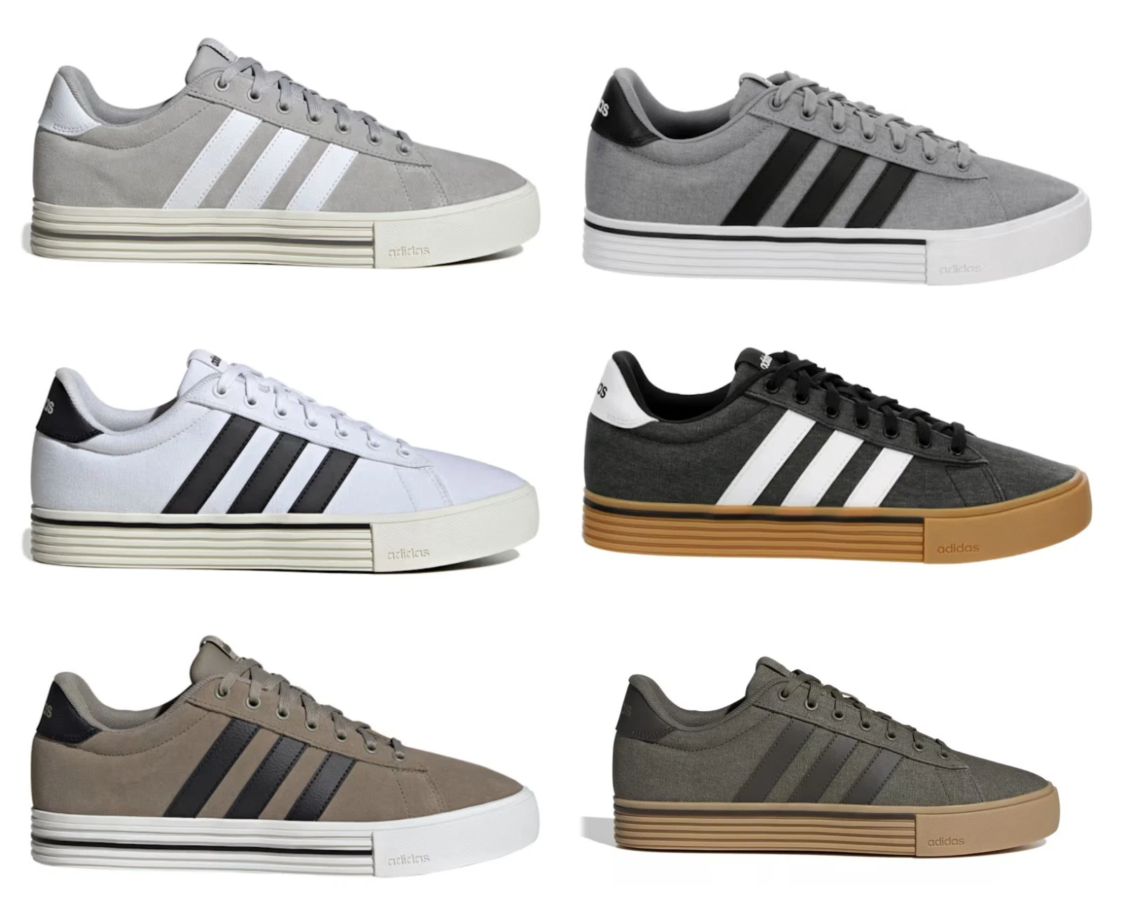 Adidas Daily 4.0 Mens Canvas Ortholite Low Top Casual Fashion Sneakers Shoe