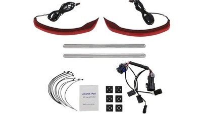 Custom Dynamics Low Profile LED Saddlebag Lights Red #CD-IND-SPR-V2-R Indian