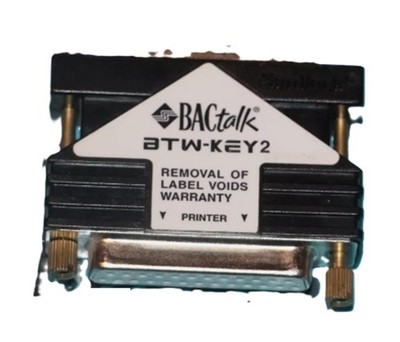 Alerton BTW-KEY2 BACtalk BACnet Software Key, Parallel Port, Dongle