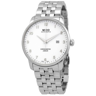Mido Baroncelli Automatic Chronometer White Dial Men's Watch M0376081101200