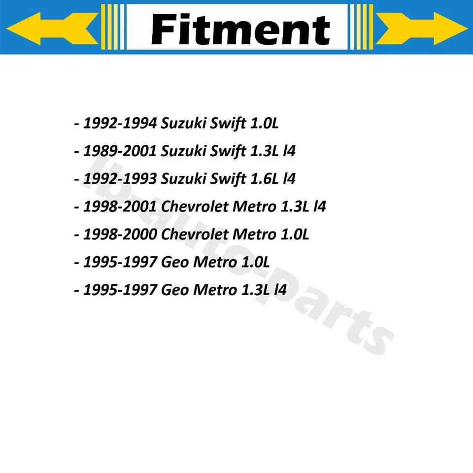 适用于雪佛兰 Metro 1998 - 2001 4X Dorman - First Stop Brake 液压软管 — 第 2/4 张图片