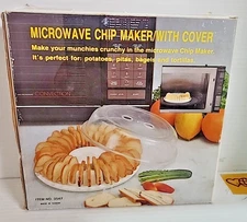 Vintage Micro-Chip Microwave Potato Chip Maker with Cover  (PT4)