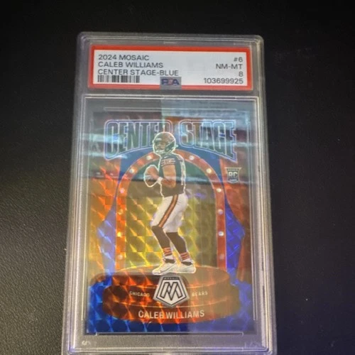 Panini 2024 Mosaic Caleb Williams #6 Blue Mosaic Prizm /99 Rookie
