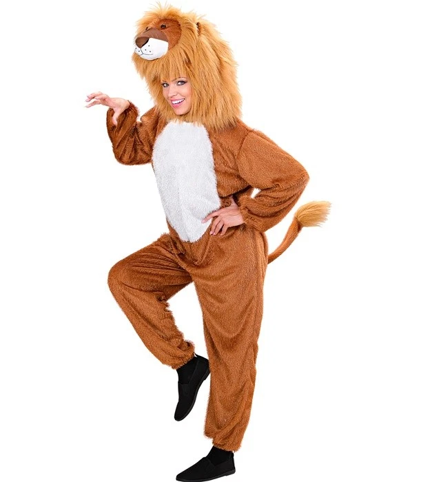 Widmann Funny Lion (Hooded Jumpsuit With Mask) (M/L - h 175 cm) Brown - Imagen 3 de 4