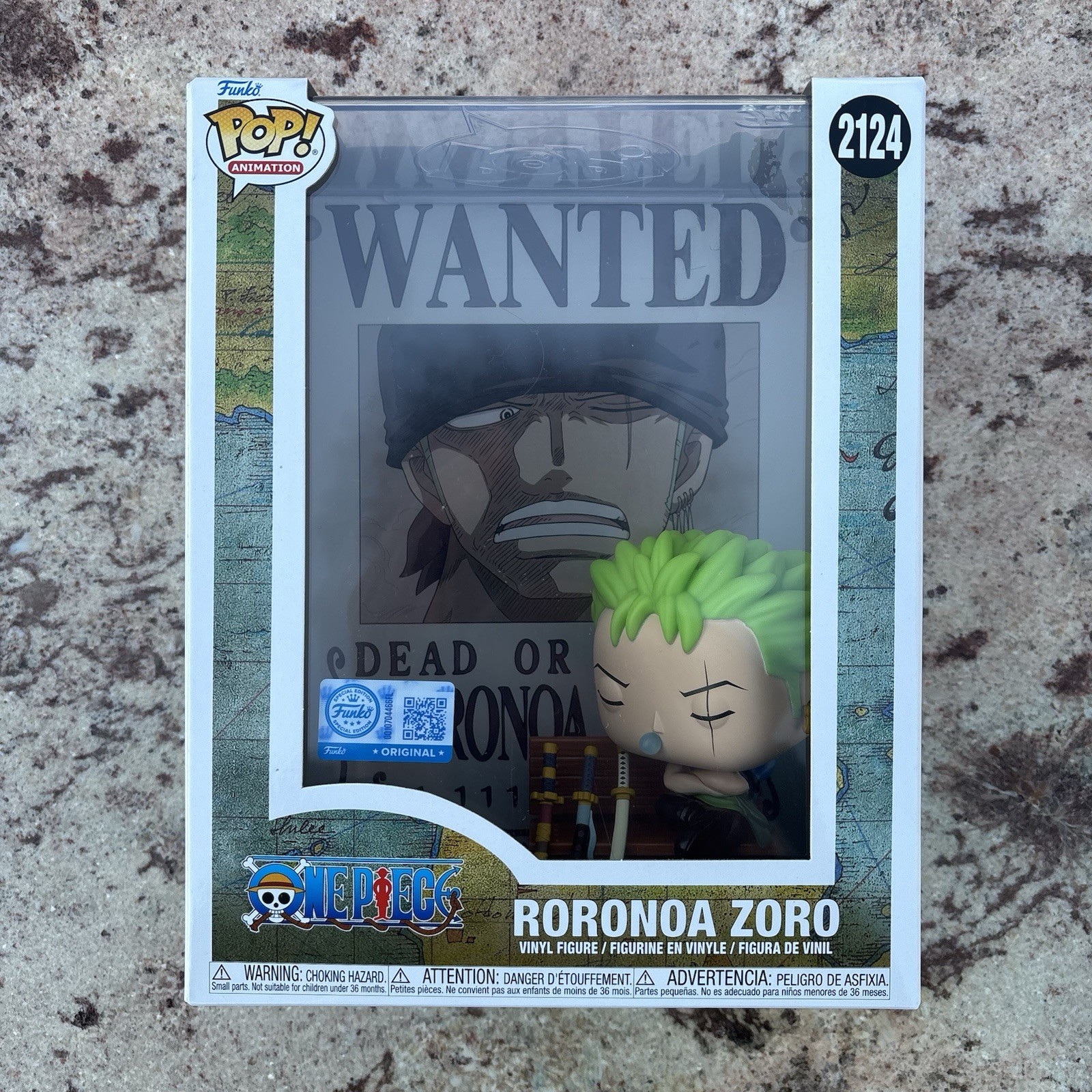 Funko Pop! Roronoa Zoro Wanted Poster Exclusive One Piece #2124 Limited