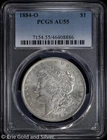 1884-O $1 Morgan Silver Dollar PCGS AU 55