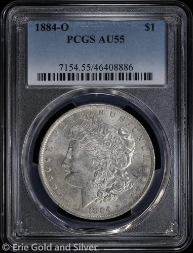 1884-O $1 Morgan Silver Dollar PCGS AU 55
