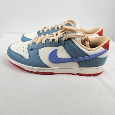 Nike Dunk Low PRM Shoes Pale Ivory Royal Pulse HJ9112-110 Men's Size 11.5
