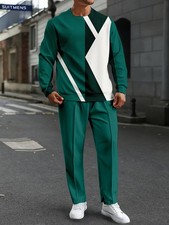 New men's casual suit, US size, comfortable and stylish men's shirt and trousers