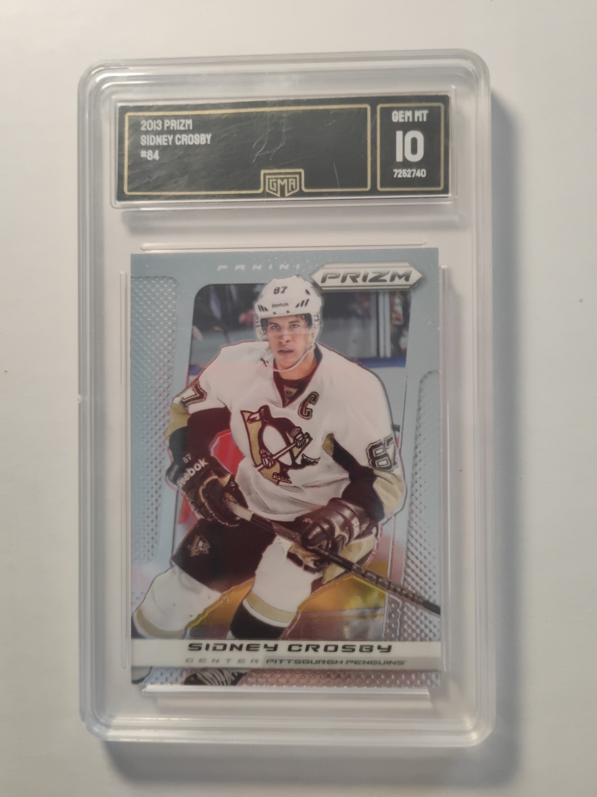 2013 Panini Prizm Sidney Crosby GMA 10 Gem Mint Pittsburgh Penguins #84 NHL🔥🔥 view 1