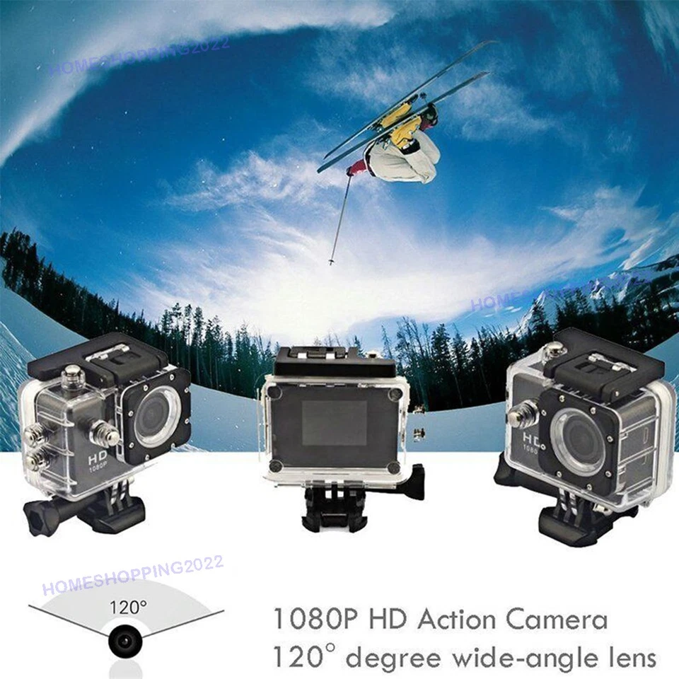 HD 1080P Wifi Sports Camera Action Camcorder DV Camera Go Car Cam Pro Waterproof - Image 3 of 4