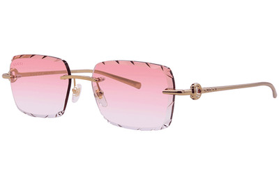 Gucci GG1703O Custom Red Gradient 30-0% Tinted Transition Ruby Red Diamond Cut