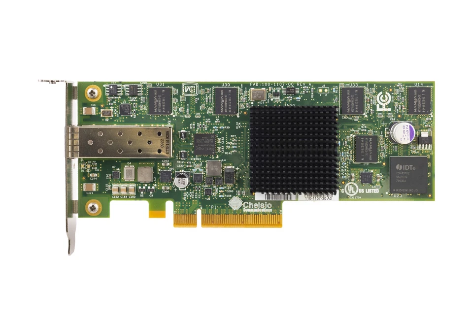 Network Card Chelsio S310E-CR 1x10GbE SFP+ PCIe 1.1x8 110-1107-30-A0 - Image 2 of 3