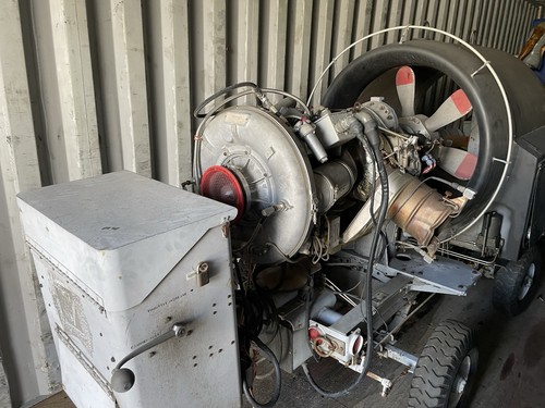 Boeing T50 Gas Turbine (Jet) Engine + Military Test Stand – Running