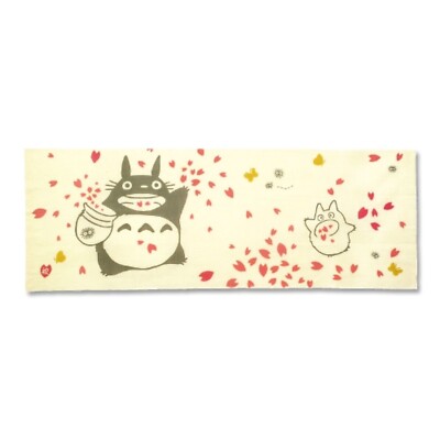 My Neighbor Totoro Tenugui Towel cherry blossoms Sakura 33x 90cm Studio Ghibli
