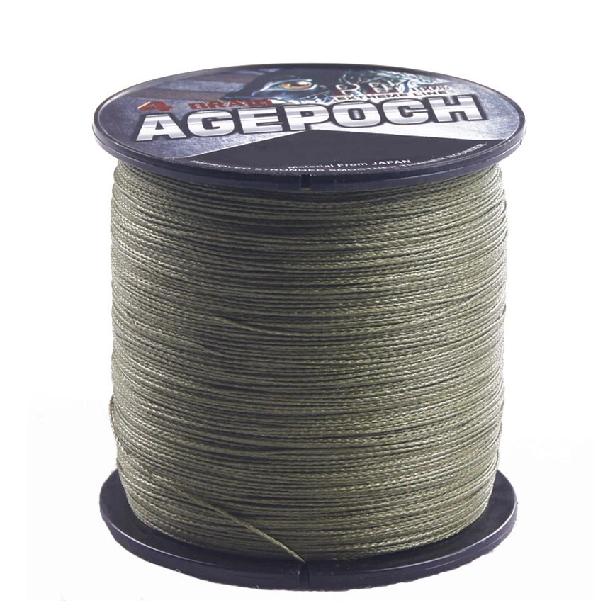 Pro 100M-2000M Army Green PE Dynema Agepoch Braided Fishing Line 10LB-300LB - Image 4 of 4