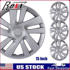 15 Silver Hubcap 4 Wheel Covers For 2013-2021 Nissan Nv200 15 Steel Wheel Rim
