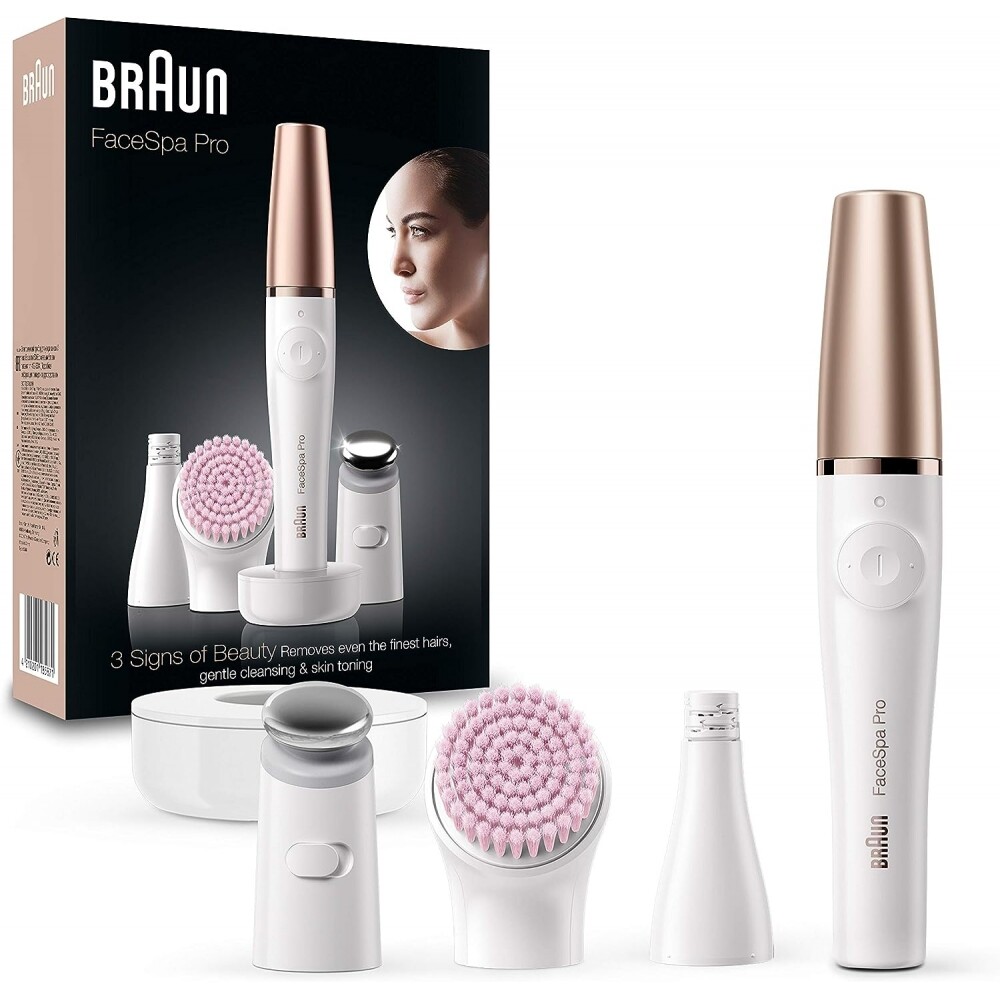 Инструмент для снятия макияжа Braun FaceSpa Pro 912 weiß/ бронзовый абвашбар, новый дизайн