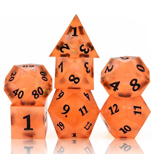 7pcs Polyhedral Dice Sets For Role Playing Party Game RPG - Picture 4 of 32