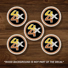 CHEVROLET SILVERADO BLAZER Wheel Center Cap Overlay X5, 4X4 Vinyl Decal Sticker