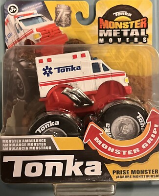 NEW TONKA MONSTER METAL MOVERS - Monster Ambulance with Monster Grip